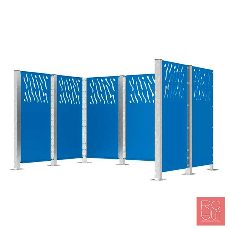 Guardacontenidors d'Acer Modular Venècia
